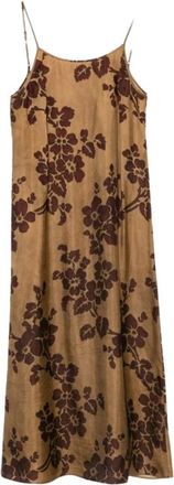 Uma Wang Anaya Printed Dress - Dresses - Mujer - Beige - S