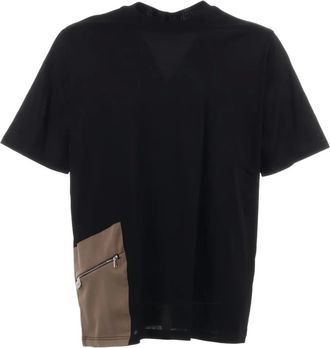 Yes London T-shirt con tasca - Nero