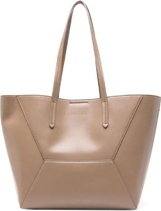 Brunello Cucinelli Tassen, Dames, Bruin, ONE Size, Leer, Schoudertas