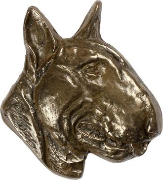 OEM Bull Terrier - Una Placa Conmemorativa Con Un Perro, Un Agradecimiento Personalizado, Un Premio, Un Diploma Con Dedicatoria De La Marca Art-dog