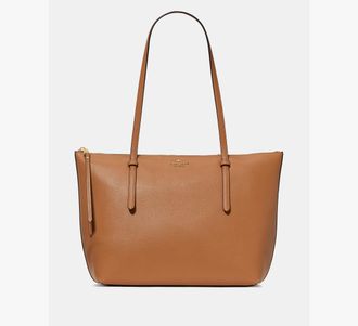 Kate Spade New York Womens All Day Tote Bag in Brown | Pebble Grain Leather
