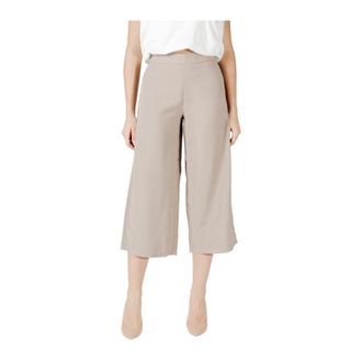 Only Only, Broeken, Dames, Beige, M, Polyester, Beige Wide Leg Broeken