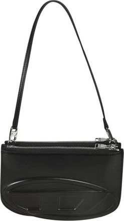 Diesel Tassen, Dames, Zwart, ONE Size, Leer, 1DR Shoulder Bag