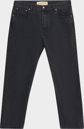 Valentino Garavani Men & apos;s Grey Denim Straight Leg Jeans