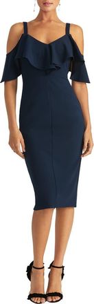 Rachel Roy Marcella Sheath Dress in True Navy at Nordstrom, Size Xx-Large