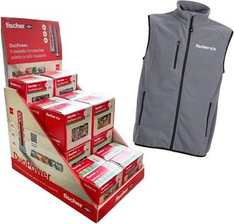 Fischer Espositore Tasselli Nylon Con Vite duo Power Totale 700 Pezzi