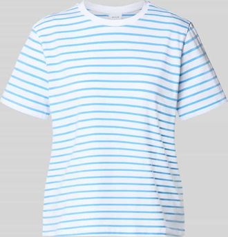 Vila T-Shirt mit Rundhalsausschnitt Modell NORA in Blau, Gr&ouml;&szlig;e XL