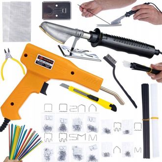 OEM Soldador Para Alisar Pl&aacute;stico Con Set De Pl&aacute;sticos Y Mallas + Grapadora En Maleta 200 Grapas + 800 Grapas + Kit Prowelder Mini