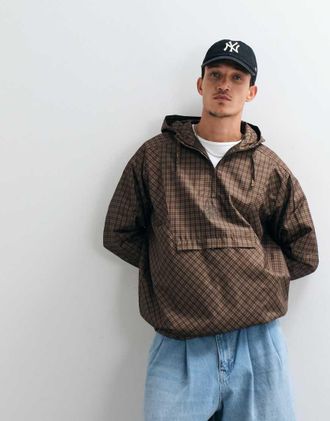 Umbro Cagoule marrone a quadri