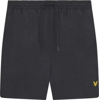 Lyle & Scott Plain Zwemshorts - Heren - Strandmode - Zwart - M - Polyester - Badmode