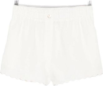 Forte_Forte Shorts Lino Chic Con Ricamo Cappe