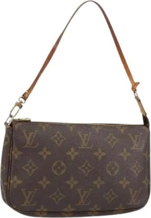 Louis Vuitton Pre-owned Shoulder Bags, female, Brown, Size: ONE SIZE Pre-owned Pouch