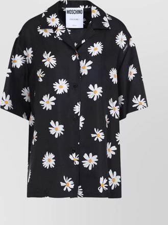 Moschino silk shirt floral print