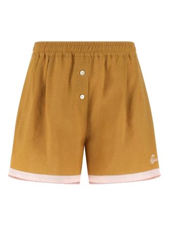 Marni Shorts met elastische tailleband en knoop - Bruin