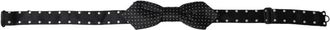 Dolce & Gabbana Zijden Stippen Papillon Strik - Heren - Accessoires - Zwart - ONE Size - Accessoires