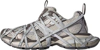 Balenciaga 3XL Extreme Lace Sneakers Brown Grey Beige Mesh and Polyurethane 778698W3XLL2097