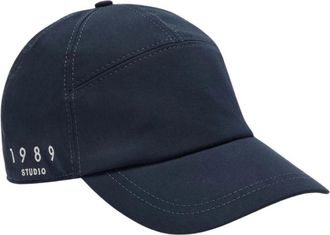 1989 STUDIO Blauwe zonneklep hoed - Dames - Petten - Blauw - ONE Size - Accessoires