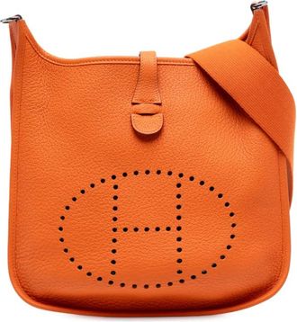 Herm&egrave;s 2009 Clemence Evelyne III 29 crossbody bag - Arancione
