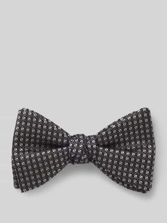 HUGO BOSS Fliege aus reiner Seide in Silber, Gr&ouml;&szlig;e 1