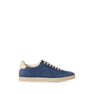 Brunello Cucinelli Suede Trainers - male - Brunello Cucinelli - Sneakers - Blue - 12 UK - Shoes