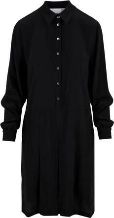 Douuod Elegante Jurk Model Ottante D11 01 - Dames - Shirt Kleedjes - Zwart - M - Kleedjes