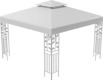 Costway Toldo De Recambio Para Cenador De 2 Pisos De 300 Cm X 300 Cm, Toldo Con Hebillas De Aluminio, Ganchos Y Cierres De Velcro, Cubierta De Carpa Cuadrada,