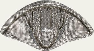 Paco Rabanne Studded Mesh Zip Pochette Clutch Bag