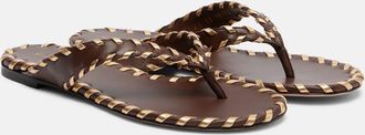 Gianvito Rossi Leather thong sandals