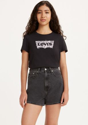 Levi's T-Shirt LEVIS LSE THE PERFECT TEE, Damen, Gr. XS (34), weiss (bw mara floral fill), Jersey, Obermaterial: 100% Baumwolle, figurumspielend h&uuml;ftlang, Ru