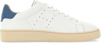 Hogan Witte Sneakers met Geperforeerd H Detail - Heren - Sneakers - Wit - 42 EU - Leer - Schoenen
