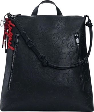 Desigual Backpacks, female, Black, Size: ONE SIZE Mickey Lines Pretoria Backpack