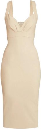 La Petite Robe Di Chiara Boni Jersey Sheath Midi Jurk - Dames - Casual kleedjes - Beige - L - Kleedjes