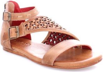 Bed Stü Bellatrix II Flat Sandal in Tan Rustic at Nordstrom, Size 12