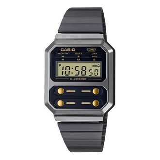 Casio General VINTAGE Japan / South Korea Fashion Waterproof Black Digital A100WEGG-1A2