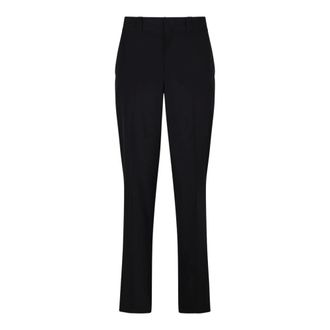 Prada Broeken, Heren, Zwart, XL, Wol, Triangle Logo Broek