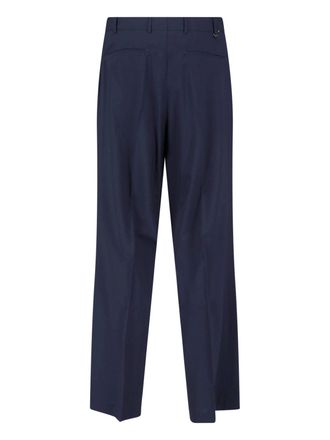 Pantaloni Torino Mens Trousers Blue Virgin Wool