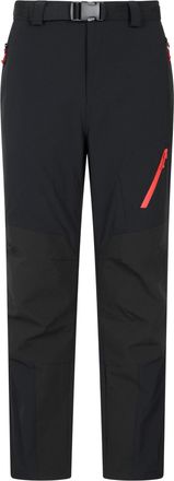 Mountain Warehouse Winter Forest Fleece Lined Mens Trousers - Short Length Black Mens W42