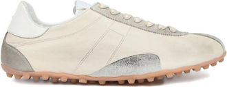 Maison Margiela Off White Grey Lace-Up Sneakers