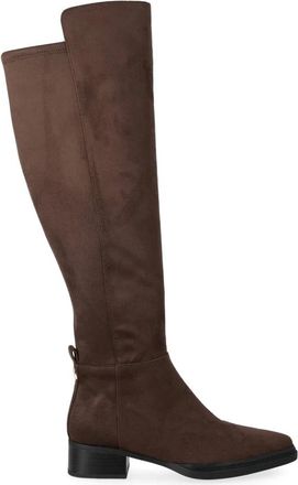 Michael Kors Chocolade Laars - Stijlvol Model - Dames - Hoge Laarzen - Bruin - 37 1/2 EU - Schoenen