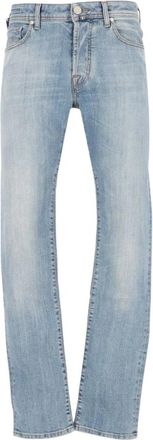 Jacob Cohen Nick Slim 5 Pocket Jeans - Heren - Slim Fit Jeans - Blauw - W32 - Katoen - Jeans