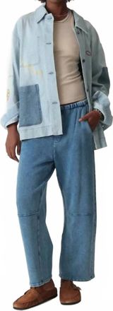 Electric & Rose Chore Denim Jacket In Blue