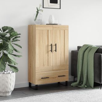 vidaXL Aparador Alto Madera De Ingenier&iacute;a Roble Sonoma 69,5x31x115 Cm Vidaxl