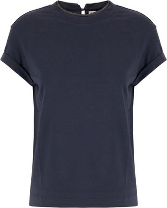 Brunello Cucinelli Mujer, Camisetas, Azul, Talla: XS