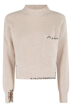 Marni Light Pink Wool Knitwear