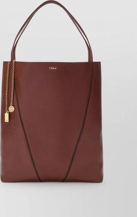 Chlo&eacute; chlo&eacute; spin large leather tote bag