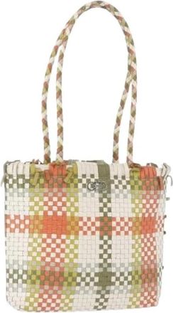 Ferragamo Pre-owned Leren Schoudertas - Dames - Vintage Shopper - Veelkleurig - ONE Size - Leer - Vintage