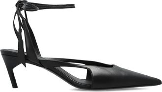 The Attico Diane pumps met enkelbandje - Zwart