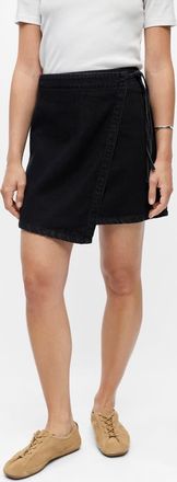 Object Gonna avvolgente in denim nero
