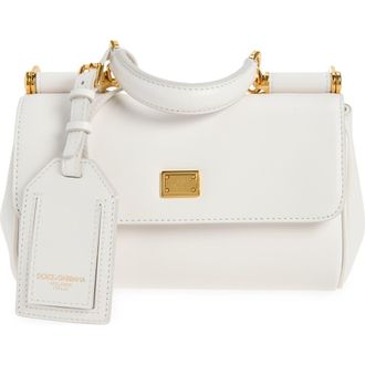 Dolce & Gabbana Mini My Sicily Handbag in 8H006 Bianco Naturale at Nordstrom
