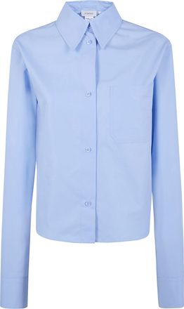 Sportmax Spxceppo Popeline Cotton Cropped Shirt